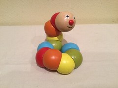 CLASSIC WORLD BEND AND TWIST CATERPILLAR, BRIGHTLY COLORED, DEVELOPMENTAL, EUC