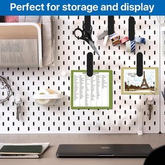 Black Pegboard Clips, 20 Pcs Metal Pegboard Accessories Clips, Pegboard Clips…