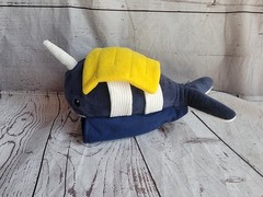 Sensory 4 U narwhal plush buckles snaps straps hooks zipper learning toy