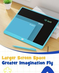 TEKFUN 16″ LCD Writing Tablet for Kids & Family, Large Reusable Writing Pad f…
