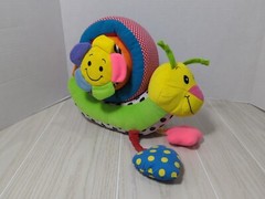 Discovery Toys Play & Learn Snail plush rattle stacking flower toy