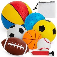 Balls for Toddlers 1-3,Toddler Sports Toys,Set of 7 Kids Ball Soft Foam Baby …