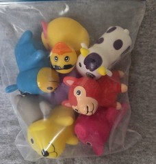 Multicolor Farm Animal Bath Squirts Toys Set for 6-12 Months, Motor Skills