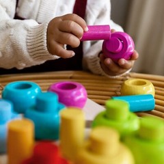 33-Piece German Beech Wood Stacking Rings – Multi-Color Sorting Toy for Toddlers