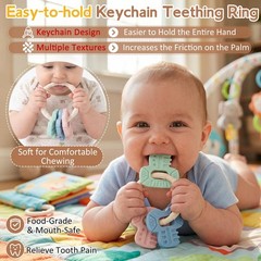 Baby Teething Toys Silicone Keys Teether Over 3 Months – Colorful