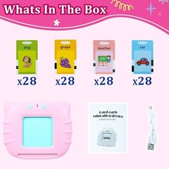 Interactive Learning Toy Pack: 224 Flash Cards for Speech & Vocabulary Growth
