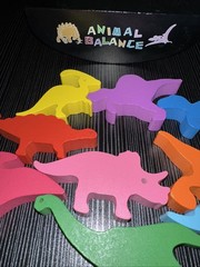 Educational Animal Balance Wood Dinosaur Preschool Cognition Game/Puzzle 10Pcs
