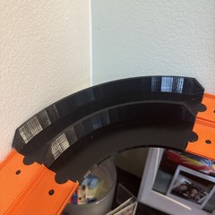 Curved Track Pieces 90 Degree double Turn with Hot Wheels, Double Racetrack