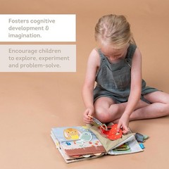 Busy Book for Toddlers 1-3 – Montessori Activity Book with 12 Sensory Learnin…
