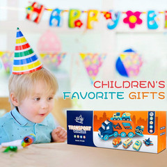 9 Pack Cars Toys for 2 3 4 5 Years Old Toddlers Boys and Girls Gift, Big Transpo