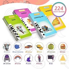 Kids Talking Flash Cards with Sight Words Autism Sensory Montessori Learning Toy