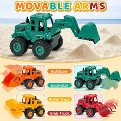 Construction Toys for 3 Years Old Boys Girls Kids, Friction Powered Construction