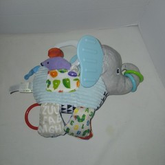 World Of Eric Carle Developmental Elephant Stroller Car Seat Toy Plush Activity