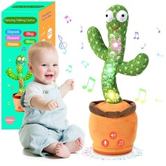 Adjustable Volume Dancing Talking Cactus Toy for Kids – Singing & Mimicking Gift