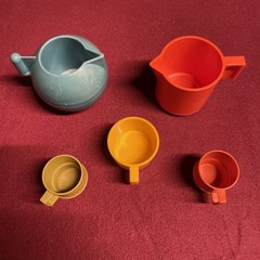 Kids Toy Plastic Cups & Pots (Set Of Five)