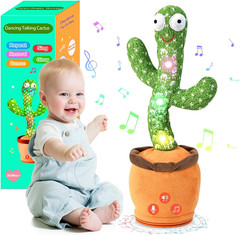 Dancing Talking Cactus Baby Toys 0-6 3-6 6-12 12-18 Months, Toddler Boys Girls G