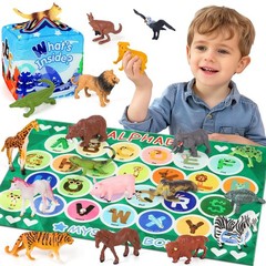 Alphabet Mystery Box Learning Toy – 26 Animal Figurines, Letter Matching Game, M