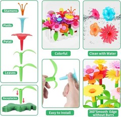 Eco-Friendly Flower Garden Building Toy – STEM Educational Fun for Toddlers 3-6