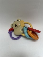 T6339 MATTEL KOALA BEAR PLASTIC RING LINK CLIP LOOP BABY TOY KEY COIN 2009