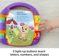 Fisher-Price Baby Learning Toy Laugh & Learn Storybook Rhymes Musical Book with