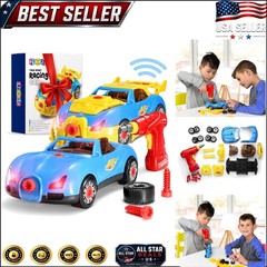 Interactive Racing Car Construction Set – 30-Piece Toy with Lights & Sounds