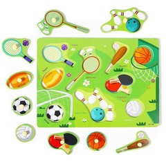 GRINNNIE 9 Pack Montessori Puzzle for 3 4 5 Years Old, Wooden Learning Puzzle…