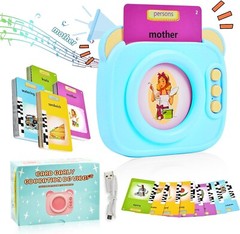 Kids Talking Flash Cards with Sight Words Autism Sensory Montessori Learning Toy