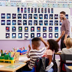 Outer Space Alphabet Number Bulletin Board Set Space Poster ABC Letters Lines…