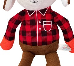 SPARK CREATE IMAGINE NURSERY HOLIDAY BABY TOY RED FOX WINTER EAR MUFF HAT