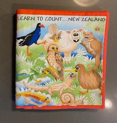 Handmade Fabric Children’s Soft Book Learn to Count New Zealand 123 Numbers