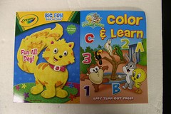 Tickle Me Elmo with Two Coloring Books and Mini Colored Pencils year 2007