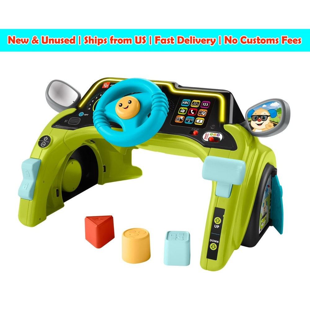 Fisher-Price Laugh & Learn Sit & Steer Driver Learning Toy Baby Toy Ages 6-36M