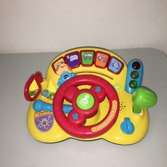 Vtech Baby Turn & Learn Driver Toy Yellow Ages 6-36 mo Toddler Musical Activity.