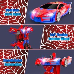 Spider Transform Remote Control Car Toys for Boys 4-7,2.4GHz RC Cars with Dual