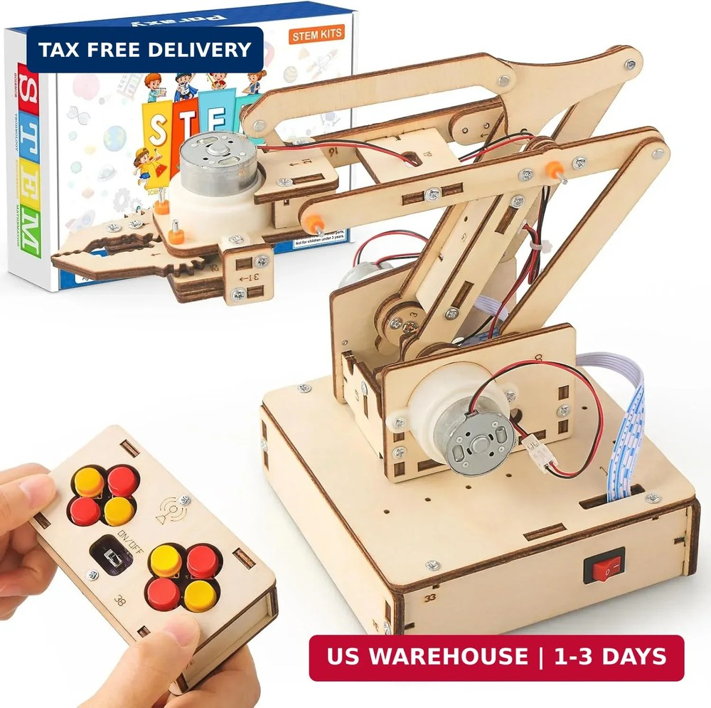 Robot Arm Kits, Robotics for Kids Ages 8-12 14-16 STEM Toys, DIY Science Experim