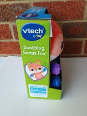 VTech Baby Soothing Songs Fox Plush Toy • Lights & Music • Sensory • New
