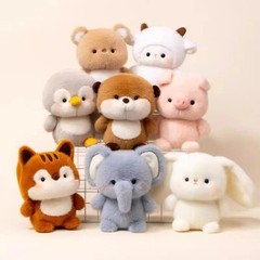16cm Cute Plush Animal Doll Capybara Elephant Bear Stuffed Toy Gift