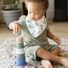 Baby Silicone Stacking Cups Toys Infant Early Educational Stackable Block