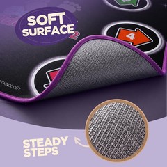Dance Mat Toys for 3-12 Year Old Kids, Electronic Dance Pad with Light-up 6-B…