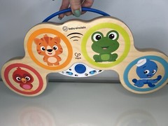 Baby Einstein Magic Touch Drums Wooden Drum Musical Toy, Ages 6 Months and Up
