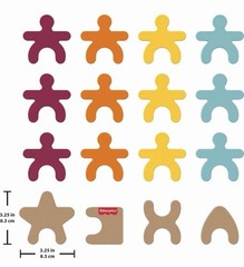 Fisher-Price Wood Montessori Toy Stacking Shapes 16-pc Wooden Learning Activity
