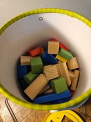 Spark Create Imagine Wood Building Blocks, Baby and Toddler Toys 147/150 Pieces
