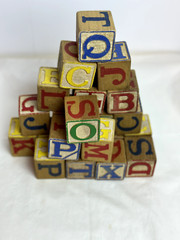 Educational 22 Wood Alphabet & Number Blocks, ABC Toy for Toddlers.
