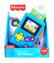 Fisher-Price Laugh & Learn Lil’ Gamer Toy, Numbers & Letters, Ages 6-36 Months