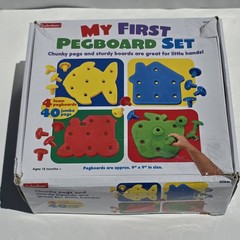 Lakeshore Learning My First Pegboard Set DD645 Complete Preowned Toddler Toy