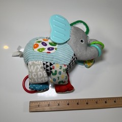 Eric Carle Elephant Plush Rattle Crinkle Hanging Toy Car Seat Stroller Activity