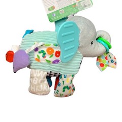 Eric Carle Developmental Elephant Baby Activity Plush Toy Rattle Crinkle NWT