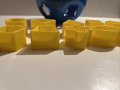 Tupperware Shape O Ball Sorter Toy Complete Number 10 Shapes Blue Yellow GUC