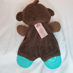 Bright Starts Snuggle & Teethe Plush Teether MONKEY Plush Lovee w/ Chewable Feet