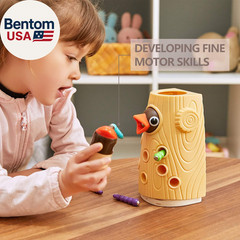 Montessori Toys for 2 Year Old Girl Boy, Fine Motor Skills Toddler Sensory Toys